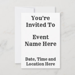 Invitación Rayas de cebra