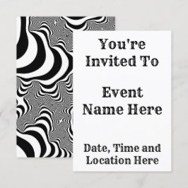 Invitación Rayas de cebra
