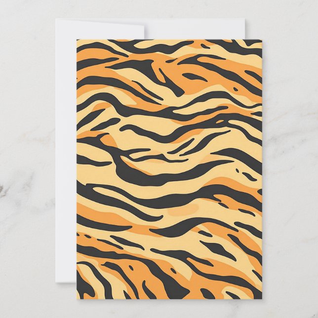 Invitación Rayas de Tigre (Anverso)
