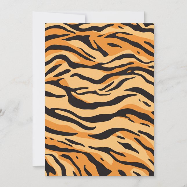 Invitación Rayas de Tigre (Anverso)
