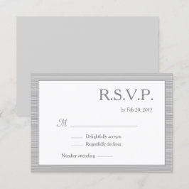 Invitación rayas grises blancas minimalistas moda moderna rsv