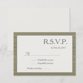 Invitación rayas grises verdes de oliva verde oliva minimalis