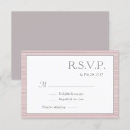 Invitación Rayas minimalistas rosa rubor blanco gris rsvp