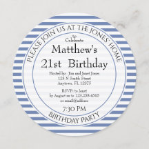 Rayas náuticas blancas/azules para todas las edade