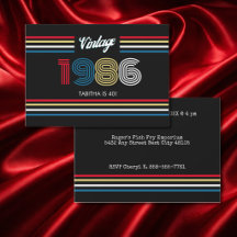 Rayas Retro Vintage Colores Primarios 1986