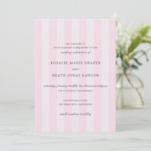 Rayas rosadas modernas elegantes bodas