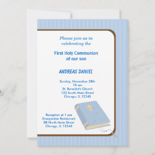 Invitación Rayas Santa Comunión