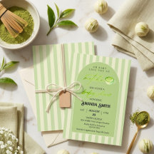 Rayas Verdes Arco Te Ama Tanto Matcha Baby Shower