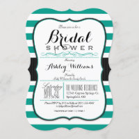 Rayas verdes y blancas verde azuladas; ducha de no