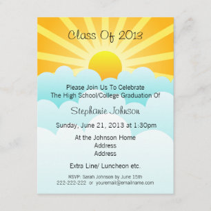 Invitación Rayos de Sun y nueva fiesta de graduación del