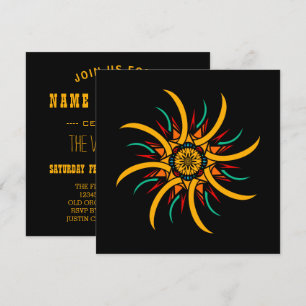 Invitación rayos solares