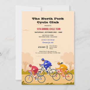 Invitación Raza ciclista