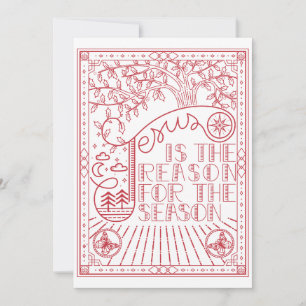 Invitación Razón para los Navidades festivos de temporada