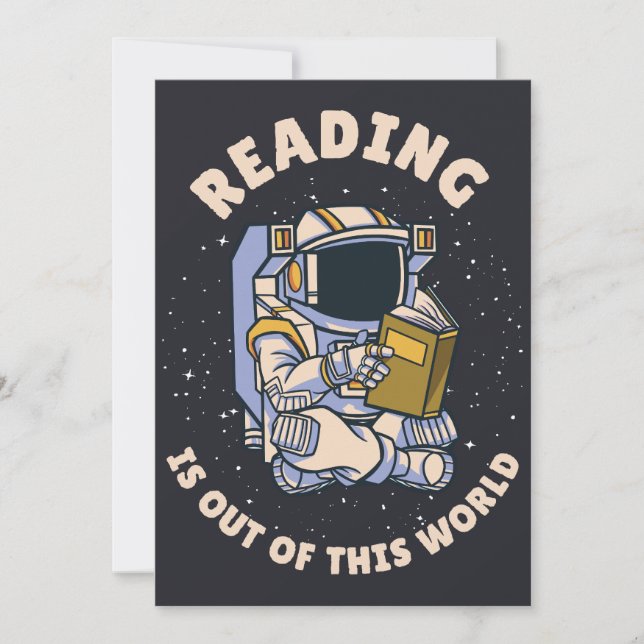 Invitación Reading Is Out Of This World (Anverso)
