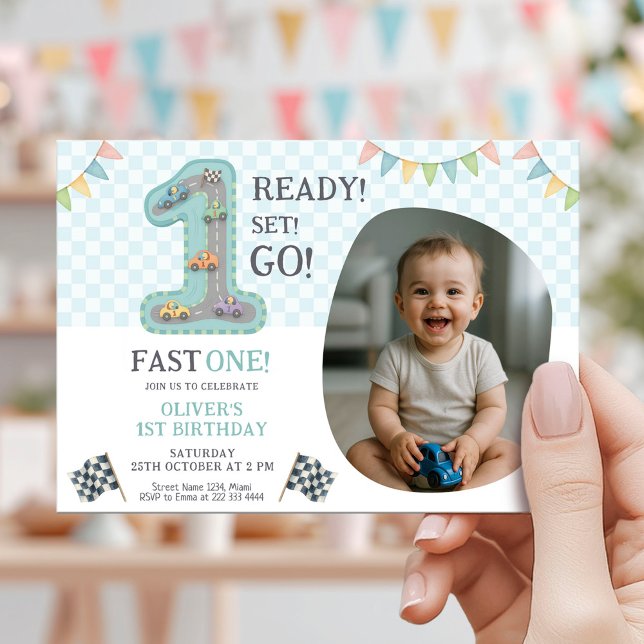 Invitación Ready Set Go First Birthday (Subido por el creador)