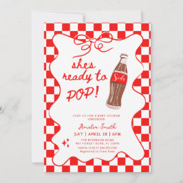 Invitación Ready to Pop Soda Baby shower