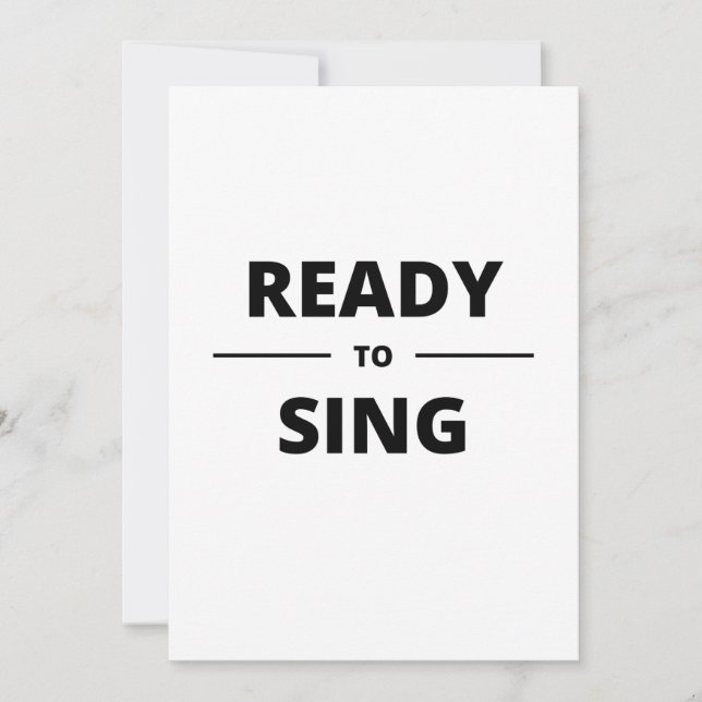 INVITACIÓN READY TO SING (Anverso)