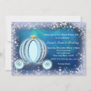 Invitación Real al Coche de Cenicienta del Baile d