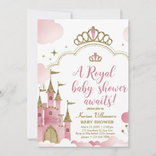 Invitación Real Baby Shower: Magico Castillo de cuento de had