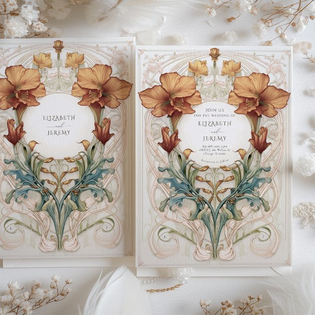 Invitación Real Boda de Flores de Marfil, de Cobre Regal (Subido por el creador)