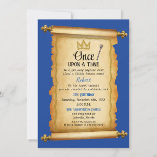 Invitación Real Decreto Cumpleaños del Príncipe