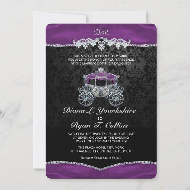 Invitación real del cuento de hadas (Anverso)