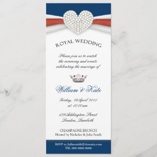 Invitación real del fiesta de casa de la boda
