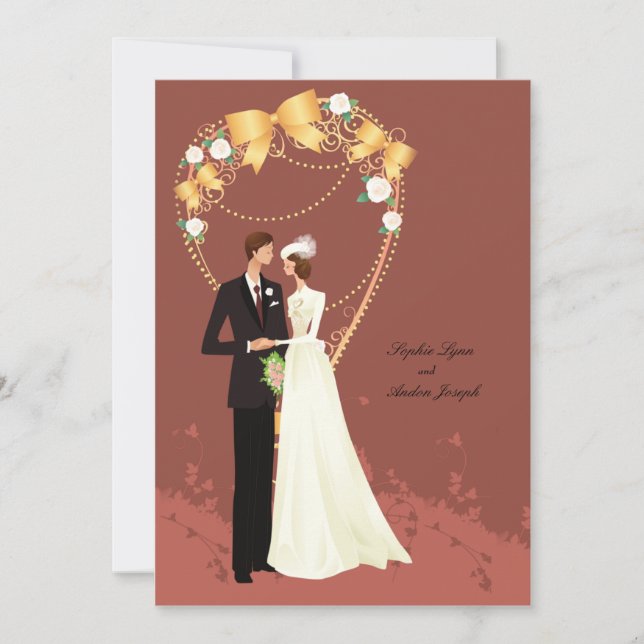 Invitación real del vintage (Anverso)