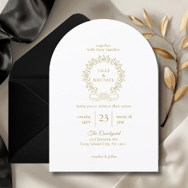 Invitación Real, Elegante, Blanco, Boda