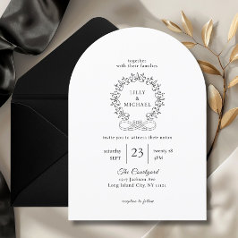 Invitación Real, Elegante, Blanco, Boda