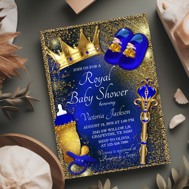 Invitación Real Príncipe Baby Shower (Subido por el creador)