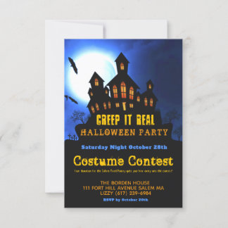 Invitación Realidad de Fiesta de disfraces de Halloween