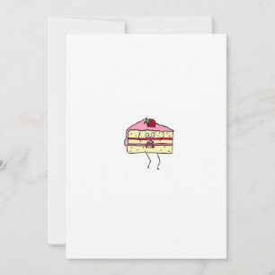 Invitación Rebanada de pastel, tema de pastel