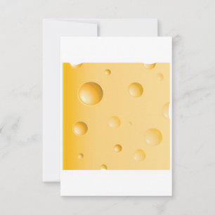 Invitación Rebanada de queso suizo amarillo Gruyere