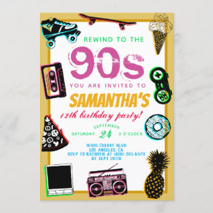 Invitación Rebobinar hasta los años 90