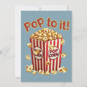 Invitación Rebosante de Estilo - "¡Pop a ello!"