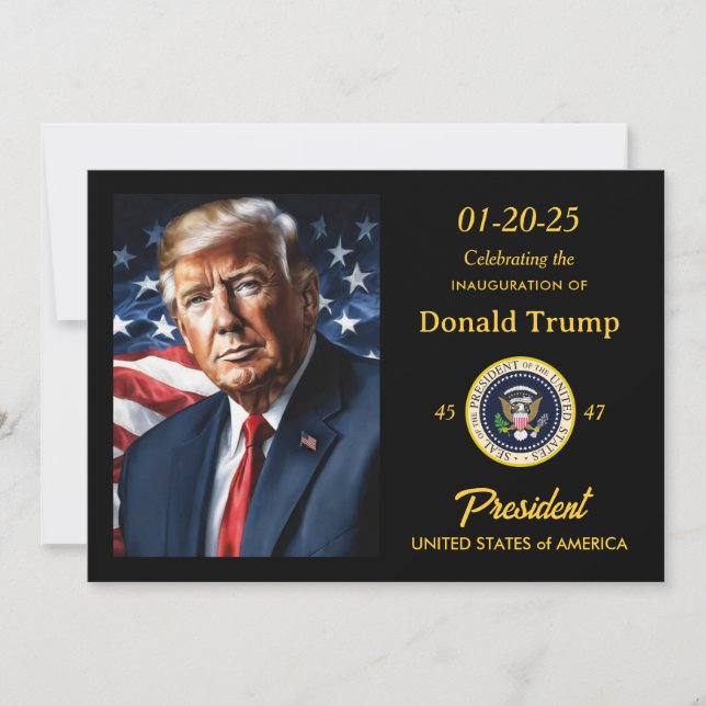 Invitación Recaudación de fondos de Donald Trump Watch Fiesta (Anverso)