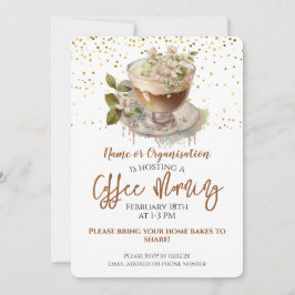 Invitación Recaudación de fondos de Floral Coffee Morning