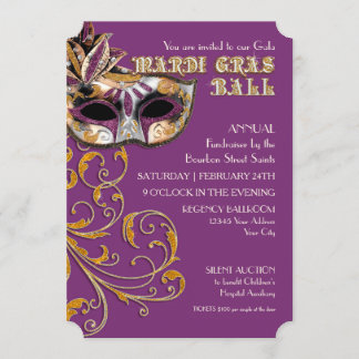 Invitación Recaudador de fondos del fiesta de la gala de la