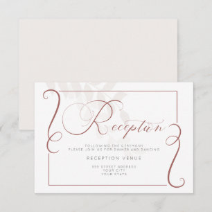Invitación Recepción - Apenas hay especias botánicas y crema
