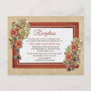 Invitación Recepción artística de cuero y textura Ante