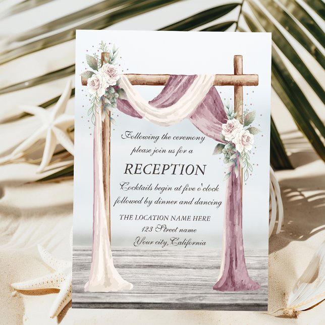Invitación Recepción Beach Arbor (Subido por el creador)