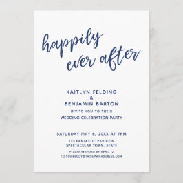 Invitación Recepción Casual Moderna de la Marina Felices para