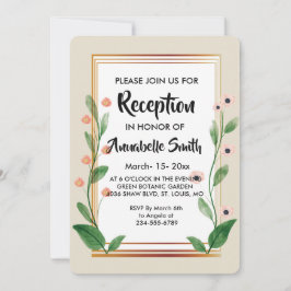 Invitación Recepción clásica y elegante
