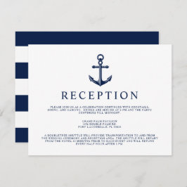 Invitación Recepción de Ancla de Estilo Náutico