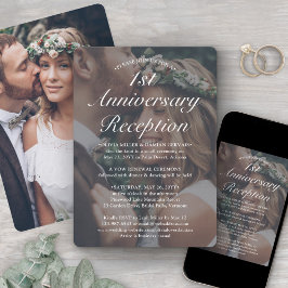 Invitación Recepción de aniversario de cualquier año Foto Bod