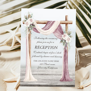 Invitación Recepción de Beach Arbor