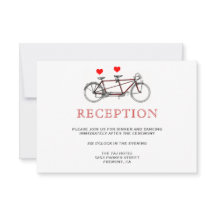 Recepción de bicicleta tándem vintage linda