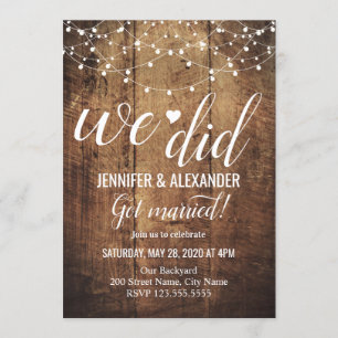 Invitación Recepción de Boda