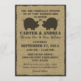 Invitación Recepción de Boda a la Parrilla